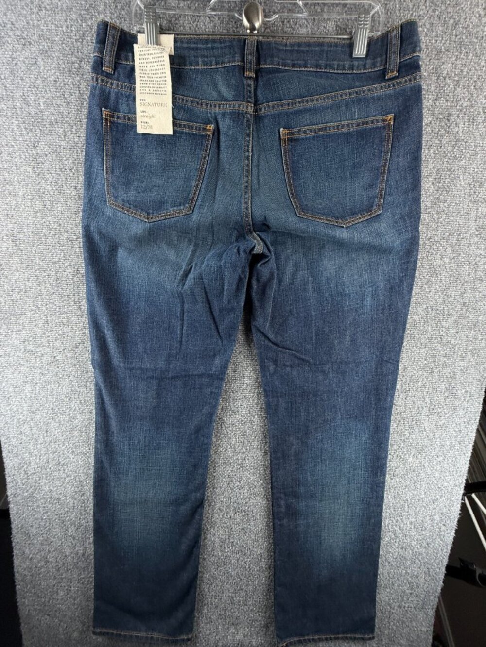 NWT Talbots Signature Straight Jeans 12/31 Dark Wash Denim Straight ACTL 34X31 - Picture 12 of 16